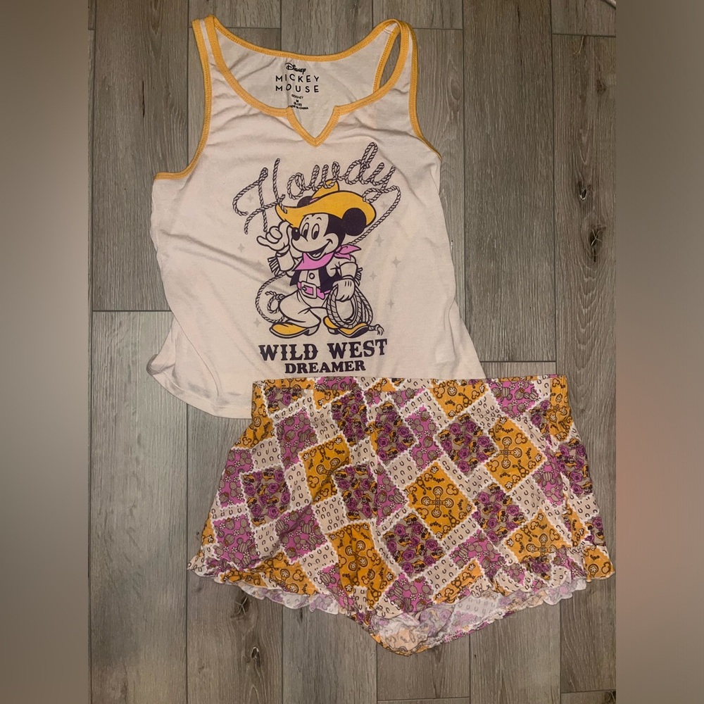 Disney western pajama set